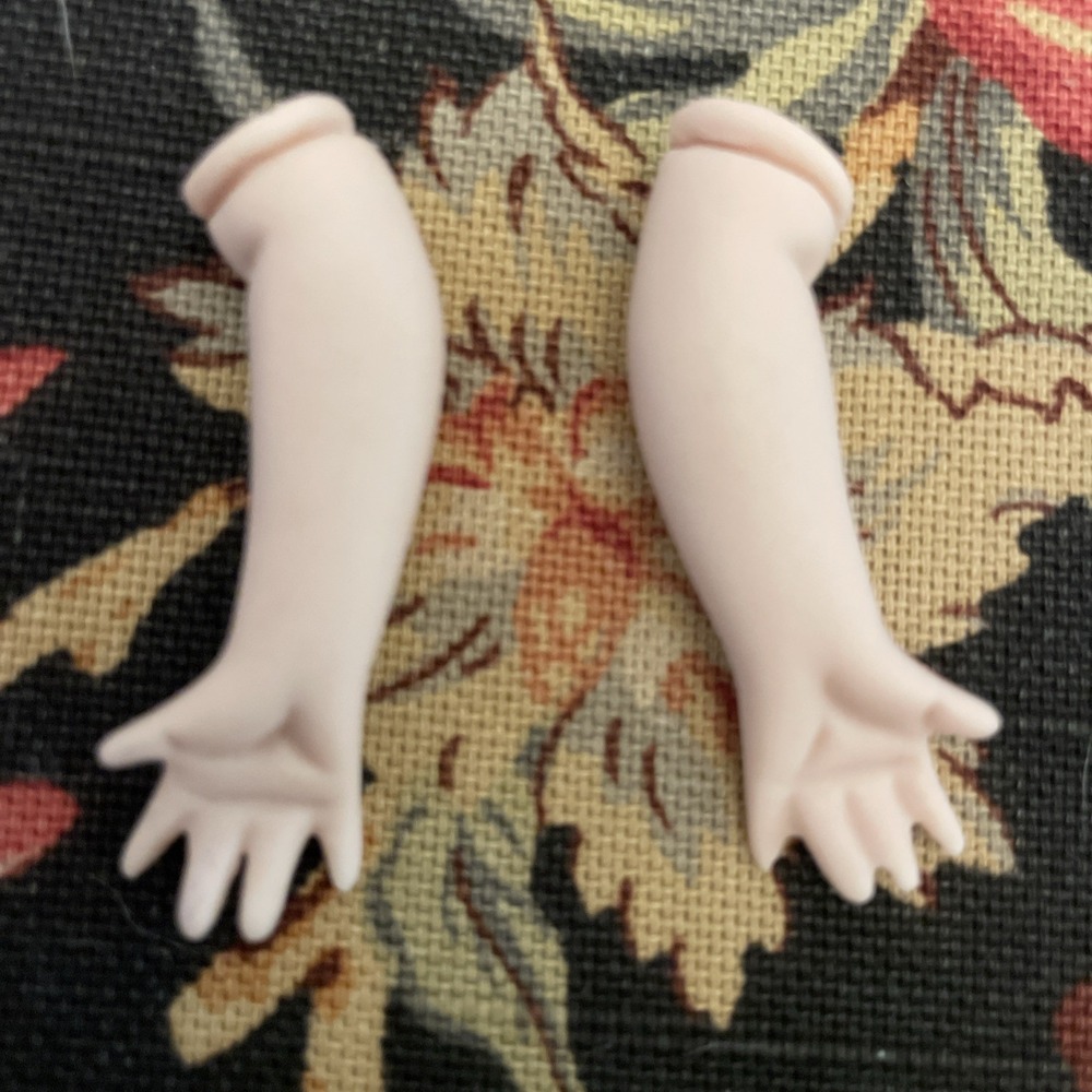 Vintage New Ceramic Doll Making Kit Soft Body Brunette Bust Arms Legs #235 - Picture 8 of 16